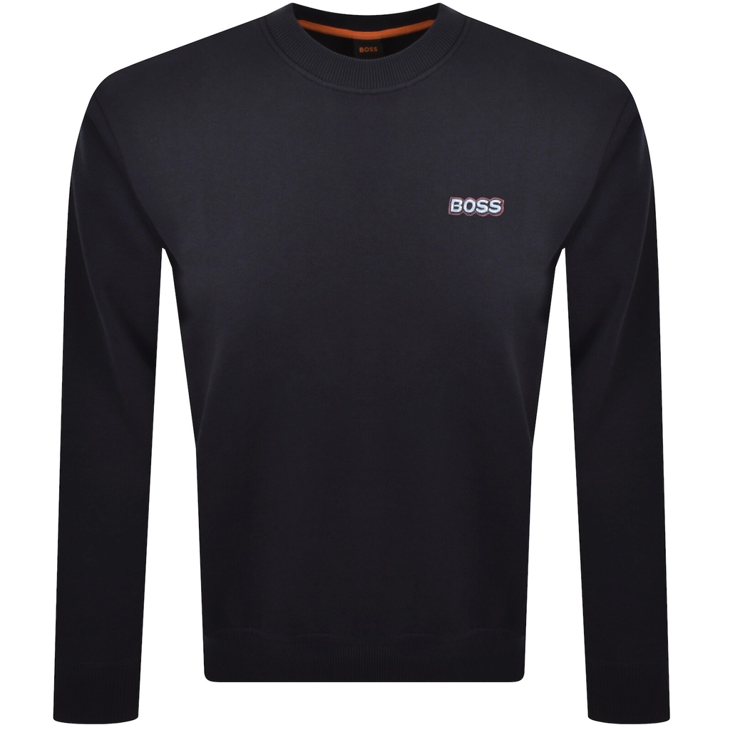 Hugo Boss BOSS We Mixdenim Sweatshirt Navy